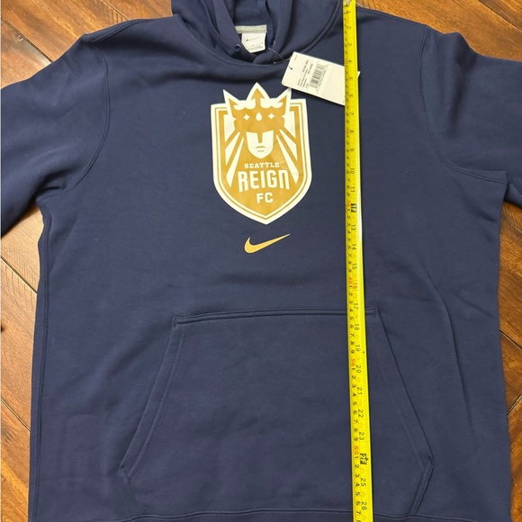 NWT! Nike Seattle Reign FC Club Fleece Pullover Hoodie Navy Men’s Large - Picture 6 of 7